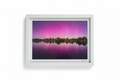 Aurora pink framed print