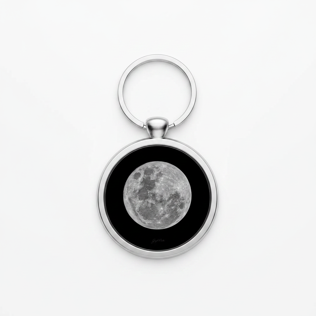 Full Moon Keychain Straight On