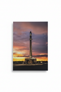 Rocket at sunset