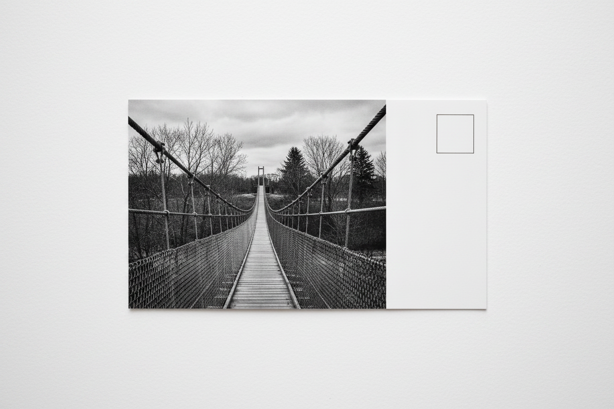 Suspension Bridge Postcard
