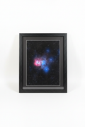 Trifid Nebula framed print on white background